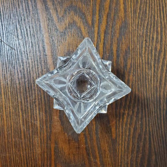 Michael C Fina 5th Avenue Taper Candle Holders Pair 24% Lead Crystal Set Lot 2" - Picture 2 of 9